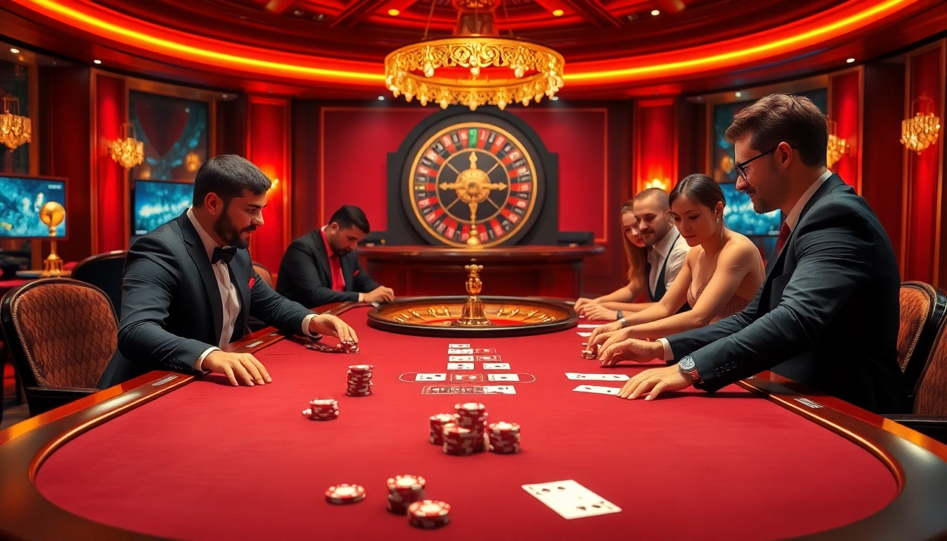 Experience thrilling poker action featuring X 88 strategies at an elegant casino table.