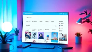 OnlyFans Search engine on a modern digital interface with categories and filters.