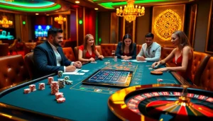 Engage in thrilling games at https://lc88.jpn.com/ with vibrant casino visuals featuring poker and roulette.