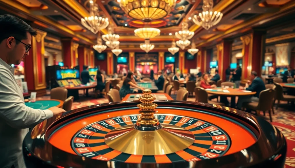 Captivating casino scene showcasing https://rr888.in.net/ poker games with players engaging.