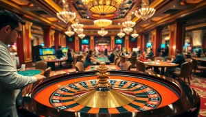 Captivating casino scene showcasing https://rr888.in.net/ poker games with players engaging.