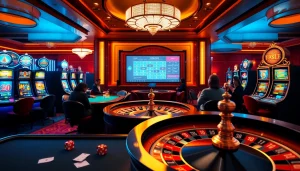 Players enjoying the exciting online casino experience at mk8th.net with poker chips and gaming interfaces.