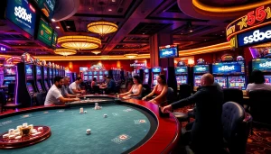 S88BET players enjoying a thrilling gaming experience with vibrant casino visuals