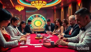 Experience the thrill of gambling at nhà cái tobet88 with engaging card games and luxurious casino settings.