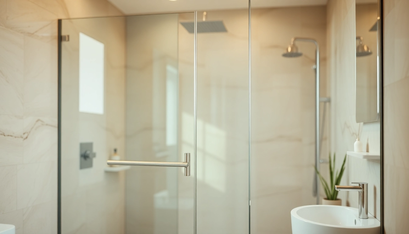 Showcase of elegant shower doors uk highlighting modern glass features in a chic bathroom.
