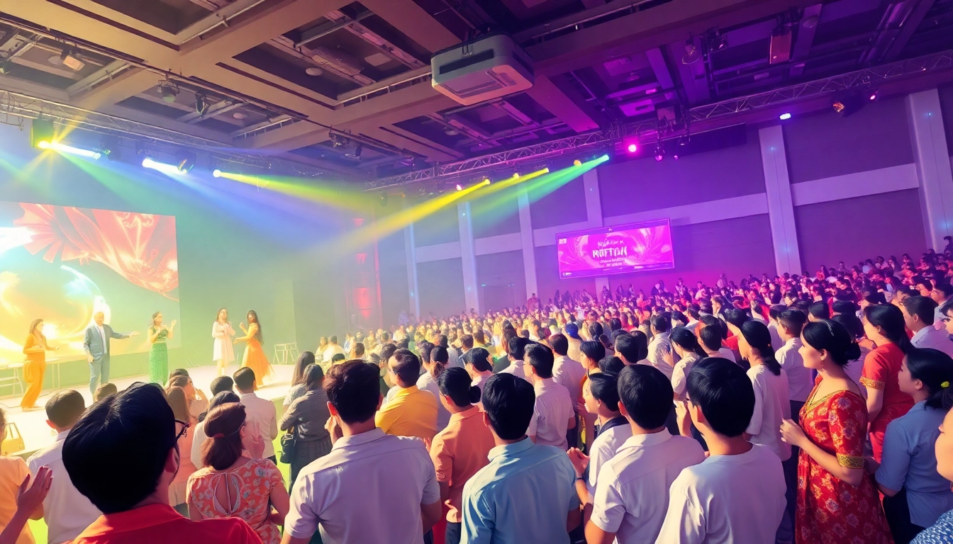 This lively entertainment event at https://kjc365.com/ showcases diverse performances and an engaged audience.