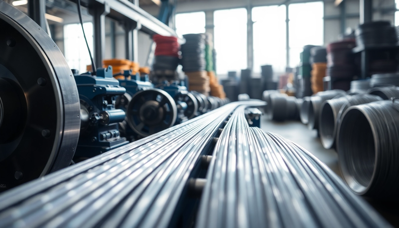 Wire Manufacturer producing various quality wires in a precision-engineered facility.