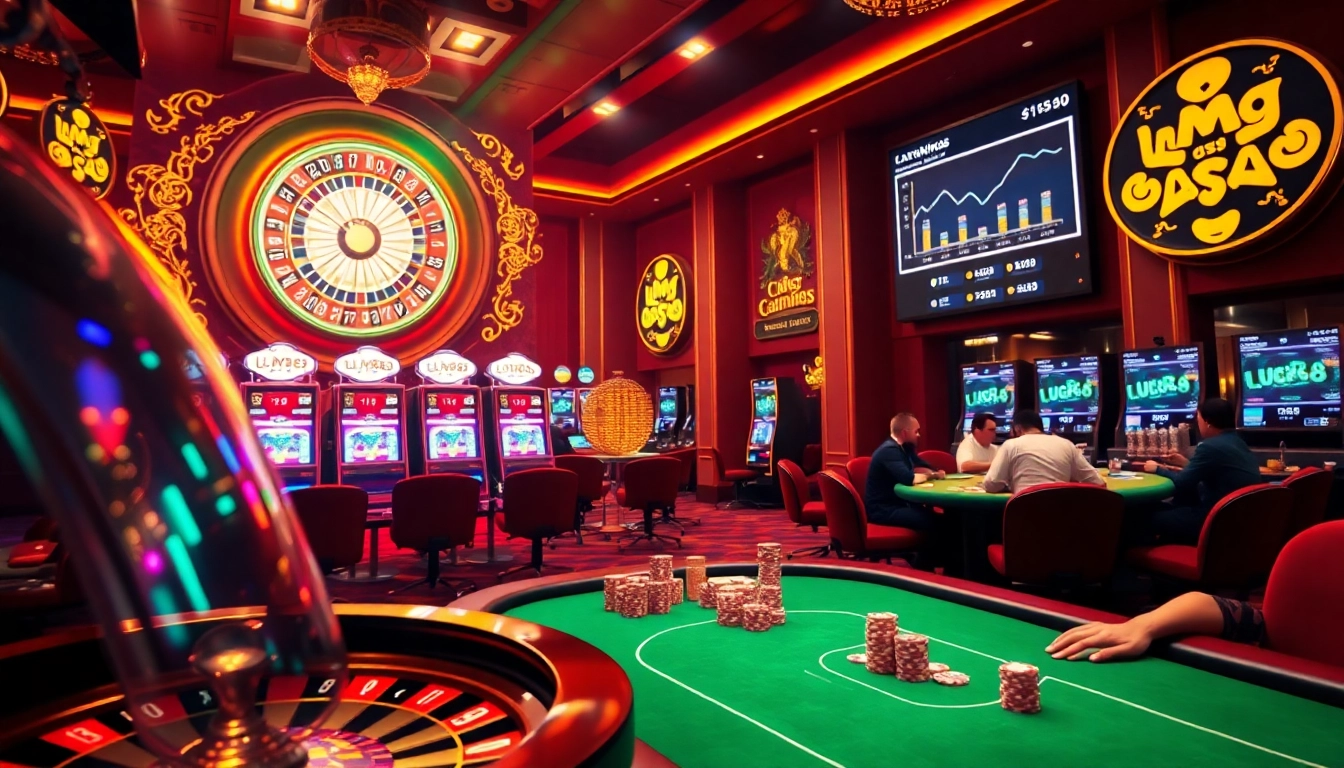 Experience the thrill of luck8 at a vibrant casino featuring roulette, poker, and exciting slot machines.