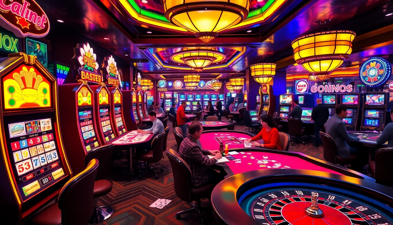 A thrilling casino experience showcasing gamblers at tables, emphasizing the hidden wiki for secure dark web navigation.