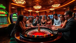 Experience the thrill of hidden wiki 2026 as diverse players enjoy a luxurious casino setting.