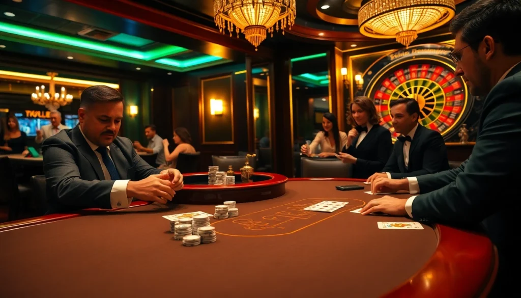 High-stakes poker action at 32win32, with vibrant casino visuals and engaged players.