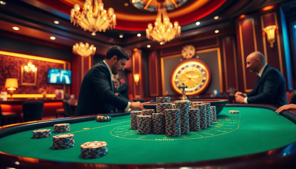 Players engaging in a high-stakes poker game, representing the hidden wiki's allure in gambling.