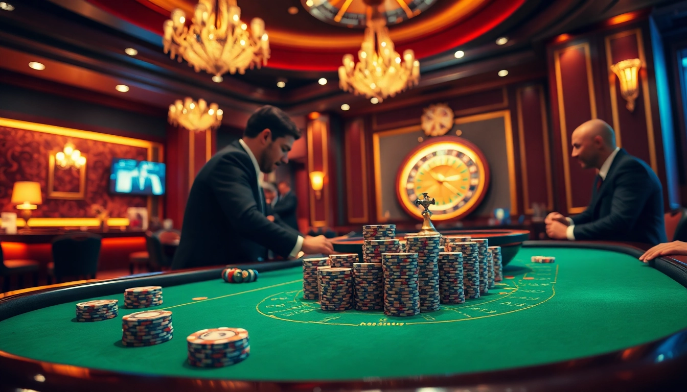 Players engaging in a high-stakes poker game, representing the hidden wiki's allure in gambling.