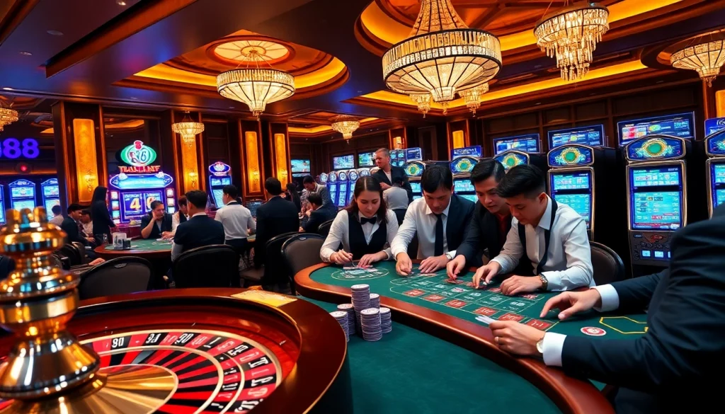 Experience excitement at GO88 with vibrant casino tables and engaging gameplay.