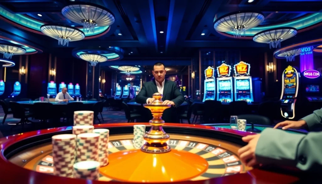 Experience thrilling gameplay with MK8.COM at stylish casino tables featuring live dealers.