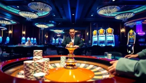 Experience thrilling gameplay with MK8.COM at stylish casino tables featuring live dealers.