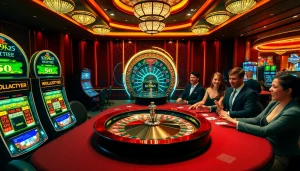 Experience the thrill of k9k9 casino with lively games and vibrant players at a luxurious casino.