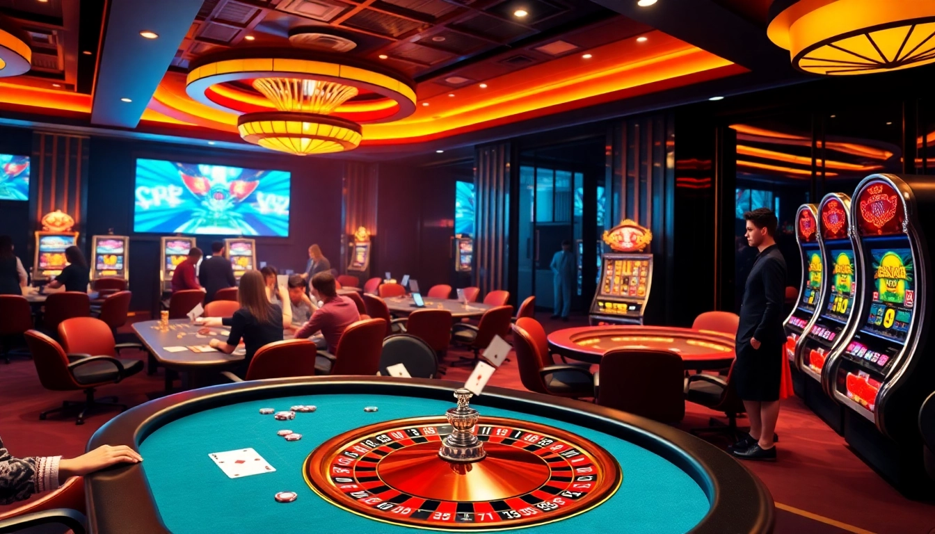Players enjoy poker and roulette at a luxurious casino inspired by https://open88ss.com/.