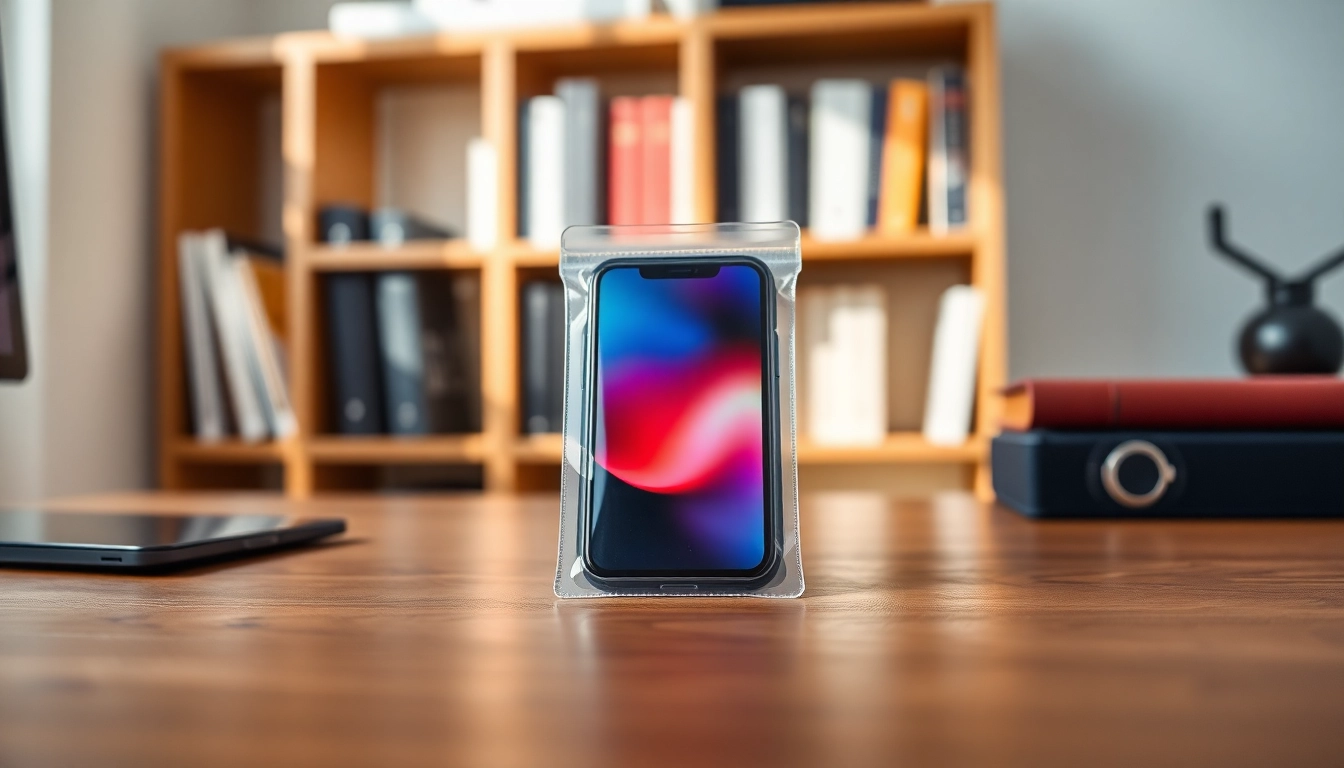 Praktische abschließbare Handytasche schützt Ihr Smartphone stilvoll.