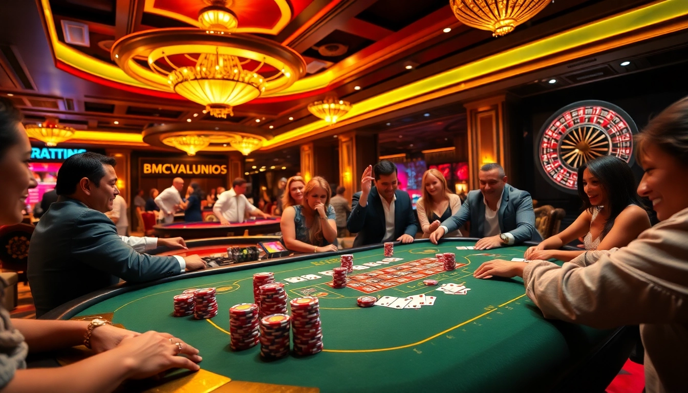 Players celebrating their wins at https://gg88.gold/ poker table filled with vibrant chips and cards.