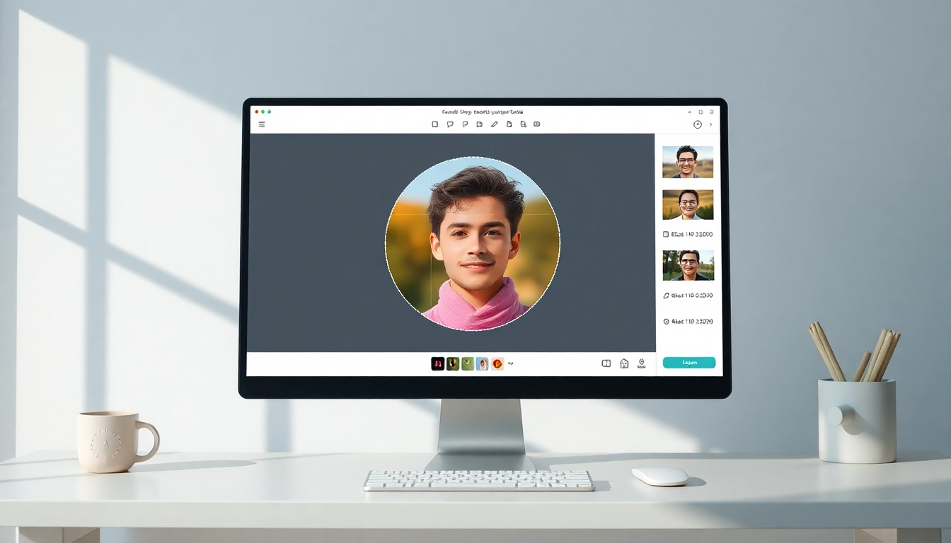 Circular image cropping tool interface featuring a perfect circle image crop.