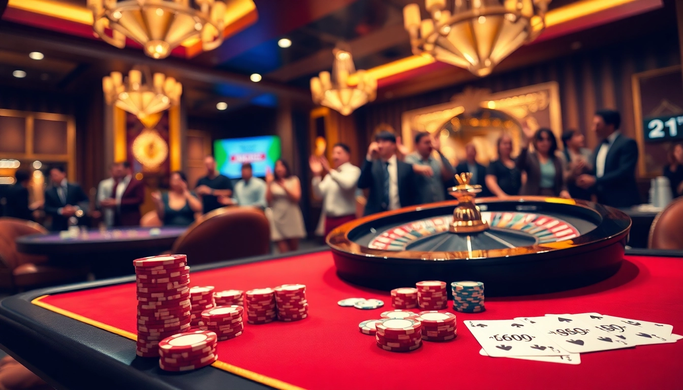 Experience the thrill of MM888 with a vibrant casino atmosphere featuring poker chips and roulette.