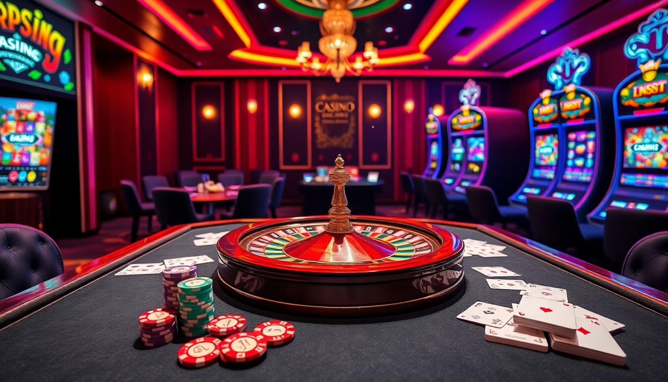Vivez l'excitation du casino en ligne avec des tables vibrantes et des roues de roulette tournantes.
