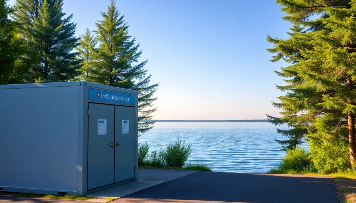 Showcase of cold lake storage facility highlighting temperature-controlled units by Cold Lake.