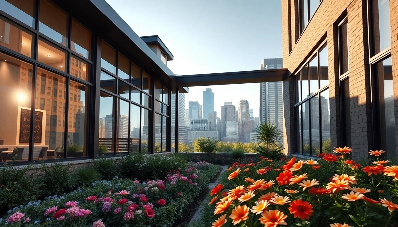 Residential Architect Boston designing contemporary homes in an urban setting with vibrant landscaping.