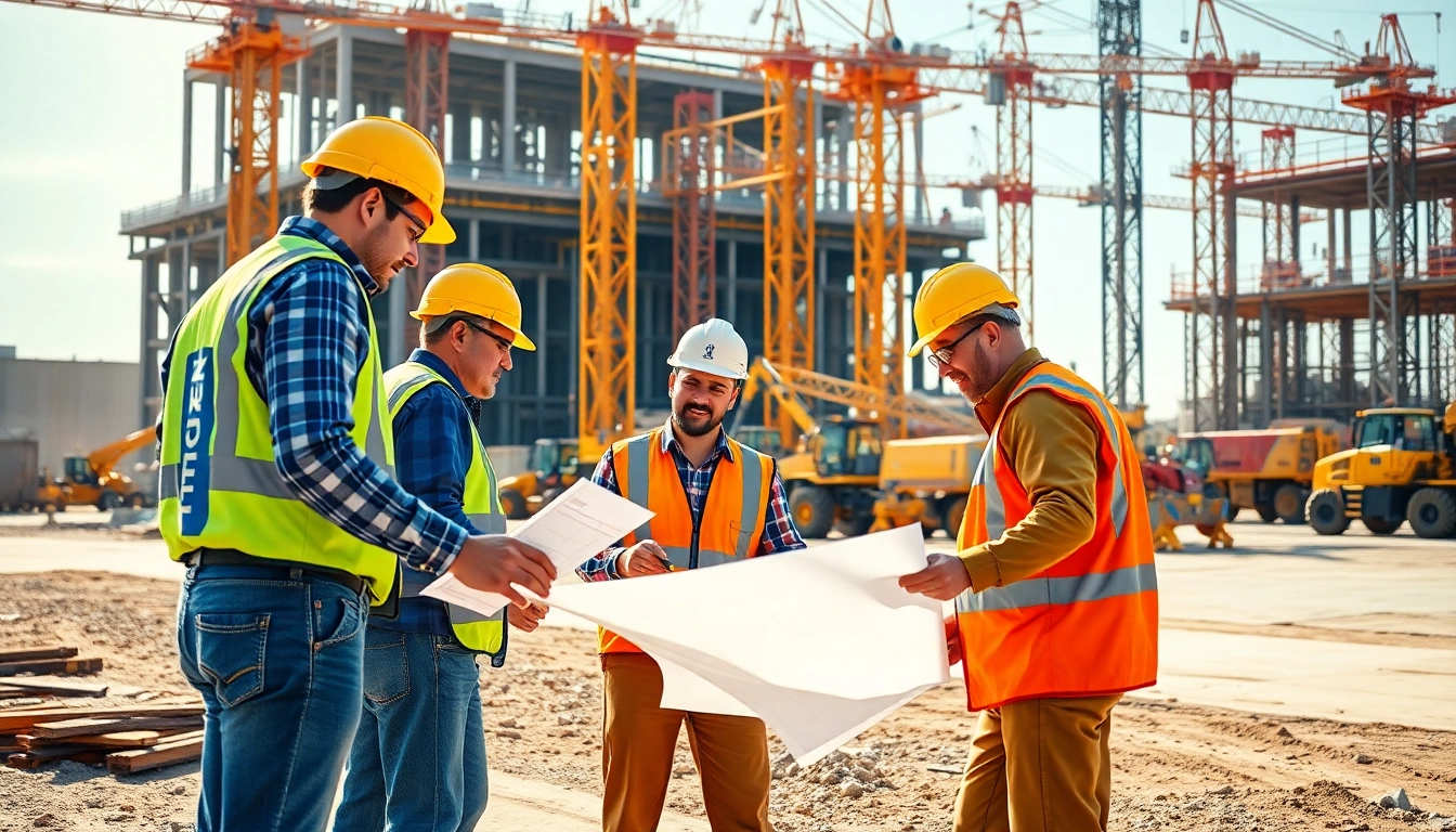 Collaborative scene showcasing the tennessee construction association's impact on active construction projects.