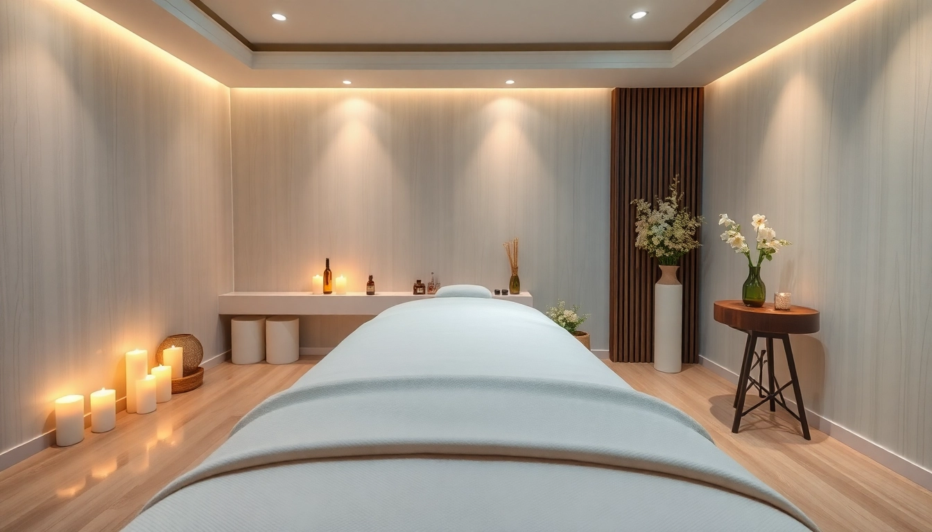 편안한 색상과 우아한 장식이 특징인 고요한 스파 환경에서 울산마사지로 궁극의 휴식을 경험하세요.