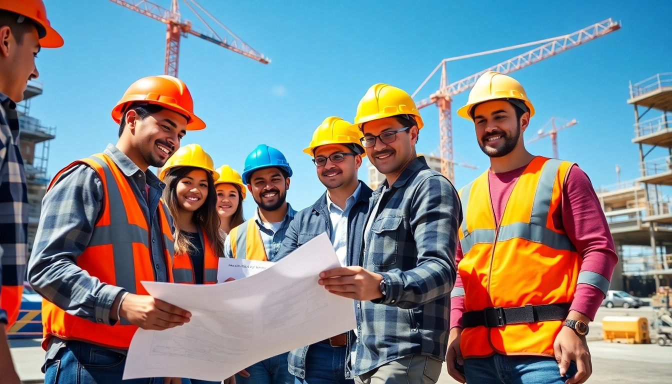 Apprentices engaged in construction apprenticeship, showcasing skills and teamwork on-site.